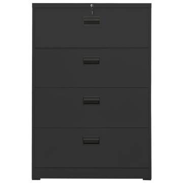 Stylish Anthracite Filing Cabinet - Durable Steel Storage