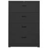 Stylish Anthracite Filing Cabinet - Durable Steel Storage