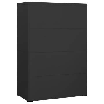 Stylish Anthracite Filing Cabinet - Durable Steel Storage