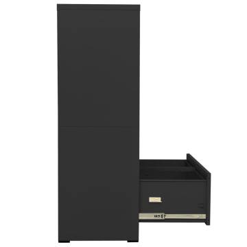 Stylish Anthracite Filing Cabinet - Durable Steel Storage