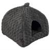 Jack and Vanilla Pet Igloo Softy XS 40x40x40 cm Rosette Grey Colour grey Size 40 x 40 x 40 cm 