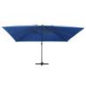 Cantilever Umbrella with LED Lights - 400x300 cm Azure Blue