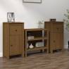 Sideboards 2 pcs Honey Brown - Solid Pine Wood | HipoMarket