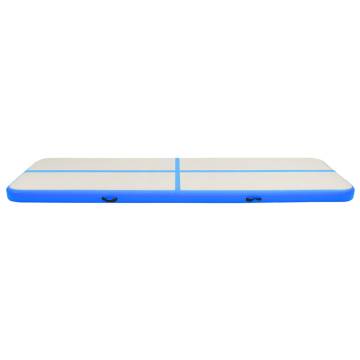 Inflatable Gymnastics Mat with Pump - 600x100x20 cm PVC Blue