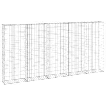 Gabion Wall with Covers | Galvanised Steel 300x30x150 cm