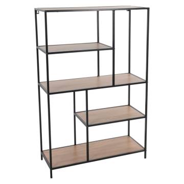 H&S Collection 4-Tier Standing Shelf - Natural & Black