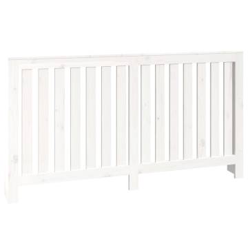 Radiator Cover White 153x19x84 cm - Solid Pine Wood