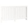 Radiator Cover White 153x19x84 cm - Solid Pine Wood