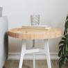 Table Top Round Ø40x3 cm Solid Wood Pine - Rustic Design