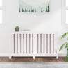 Radiator Cover White 153x19x84 cm - Solid Pine Wood