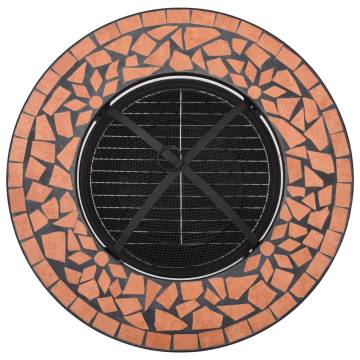 Mosaic Fire Pit Table Terracotta 68 cm - Stylish & Functional