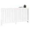 Radiator Cover White 153x19x84 cm - Solid Pine Wood