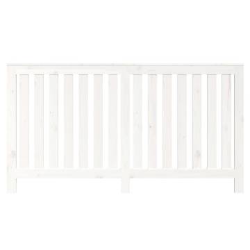 Radiator Cover White 153x19x84 cm - Solid Pine Wood