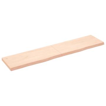 Wall Shelf 180x40 cm | Untreated Solid Oak Wood - Hipomarket