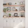 Wall Shelf 180x40 cm | Untreated Solid Oak Wood - Hipomarket