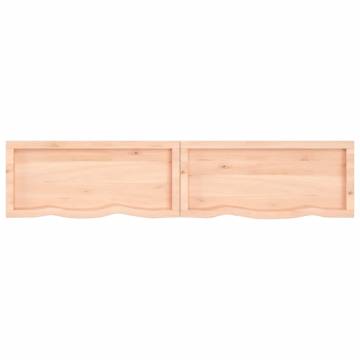 Wall Shelf 180x40 cm | Untreated Solid Oak Wood - Hipomarket