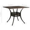 Garden Table Bronze 90x90 cm - Sturdy Cast Aluminium Table