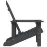 Stylish Garden Adirondack Chair - HDPE Anthracite | Hipo Market