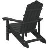 Stylish Garden Adirondack Chair - HDPE Anthracite | Hipo Market