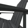 Stylish Garden Adirondack Chair - HDPE Anthracite | Hipo Market