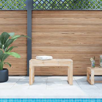 Garden Bench 80x38 cm - Solid Pine Wood for Outdoor Use