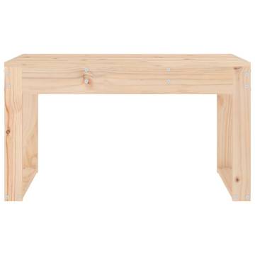 Garden Bench 80x38 cm - Solid Pine Wood for Outdoor Use