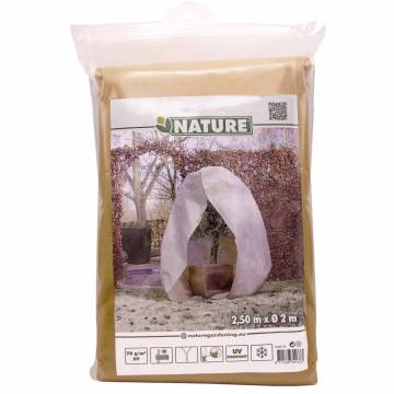 Nature Winter Fleece Cover with Zip - Beige 2x2.5m | HipoMarket