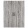 Stylish Highboard Grey Sonoma - 69.5x34x180 cm | HipoMarket