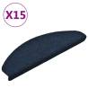 Self-Adhesive Stair Mats - 15pcs Navy 65x21 cm | Hipomarket