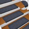 Stair Mats 15 pcs Needle Punch 65x21x4 cm Blue Colour blue Quantity in Package 15 