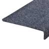 15 pcs Blue Needle Punch Stair Mats - Non Slip & Washable