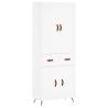 Elegant Highboard White 69.5x34x180 cm - Durable & Stylish