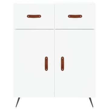 Elegant Highboard White 69.5x34x180 cm - Durable & Stylish