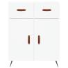 Elegant Highboard White 69.5x34x180 cm - Durable & Stylish