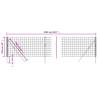 Wire Mesh Fence Green 1x25 m Galvanised Steel | Hipomarket