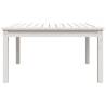 Garden Table White 82.5x82.5 cm - Solid Wood Pine | Hipomarket