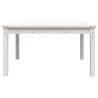 Garden Table White 82.5x82.5 cm - Solid Wood Pine | Hipomarket