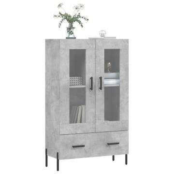 Stylish Highboard Concrete Grey - 69.5x31x115cm | HipoMarket