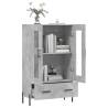 Stylish Highboard Concrete Grey - 69.5x31x115cm | HipoMarket