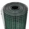 Galvanised Chicken Wire Fence with PVC Coating - 25x1m Green