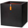 Capi Urban Smooth Square Planter 50x50x50 cm Black