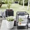 Capi Urban Smooth Square Planter 50x50x50 cm Black