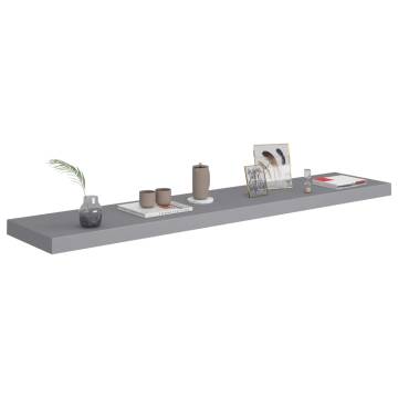 Stylish Floating Wall Shelf Grey - 120x23.5 cm | HipoMarket