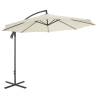 Cantilever Umbrella with Steel Pole 300 cm Sand Colour sand Quantity in Package 1 