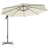 Cantilever Umbrella 300 cm with Steel Pole - Sand | HipoMarket