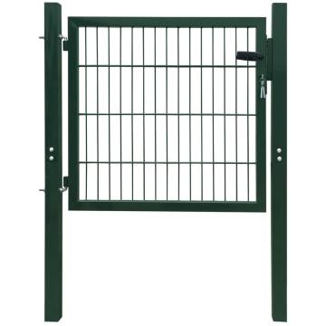 Durable 2D Green Fence Gate 106 x 130 cm - Secure Your Garden