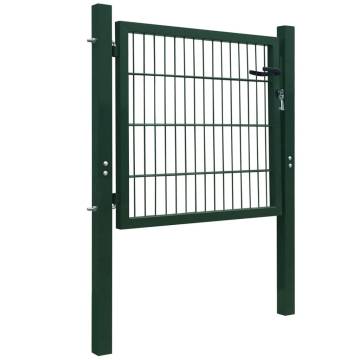 Durable 2D Green Fence Gate 106 x 130 cm - Secure Your Garden