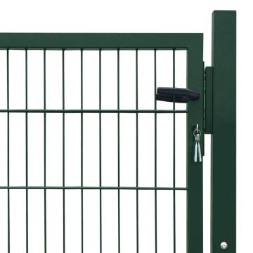 Durable 2D Green Fence Gate 106 x 130 cm - Secure Your Garden