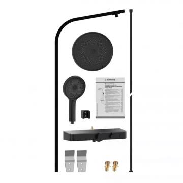 SCHÜTTE SAMOA RAIN Matte Black Shower Set | Improve Your Bathroom