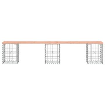 Garden Bench Gabion Design - Solid Douglas Wood | Hipo Market